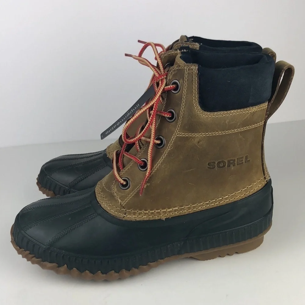 Sorel Cheyanne Lace Full Grain Men’s Rain / Snow Rubber Duck Boots